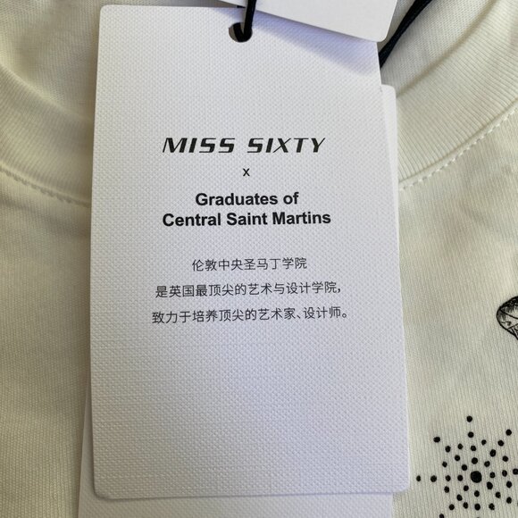 NWT MISS SIXTY x Graduates of Central Saint Martins Graphic Tee - XS - Picture 5 of 6